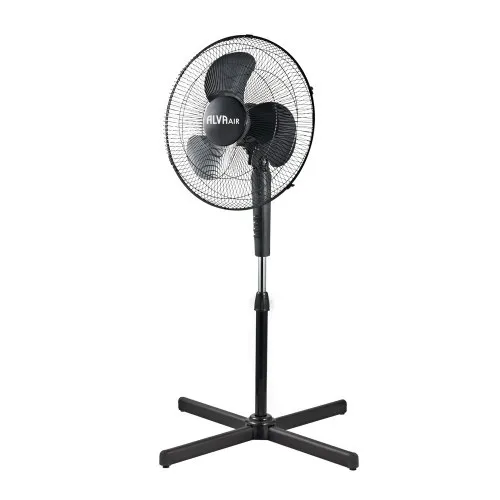 Alva 40cm Plastic Pedestal Fan Black
