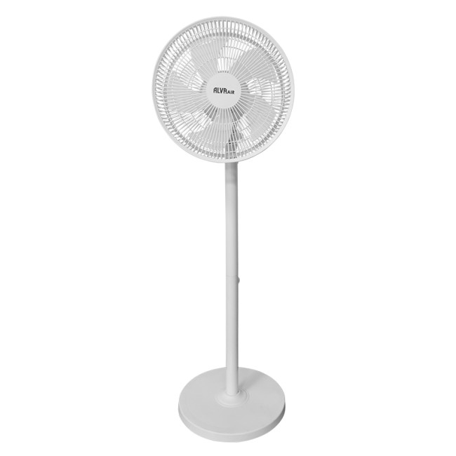 Alva ACS401 White 30cm Rechargeable Pedestal Fan